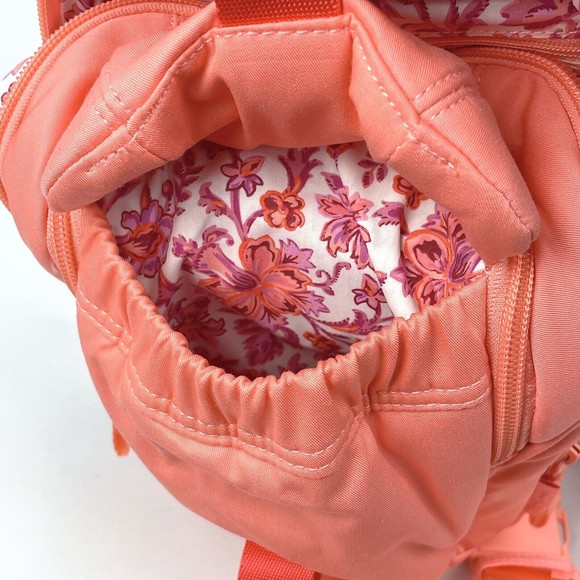 NWT Vera Bradley Utility Sling Backpack Desert Flower Pink Recycled Cotton - Picture 9 of 16